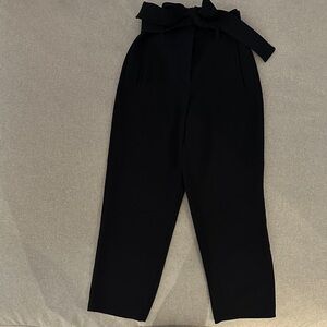 Wilfred Black Tie-Waist Trousers